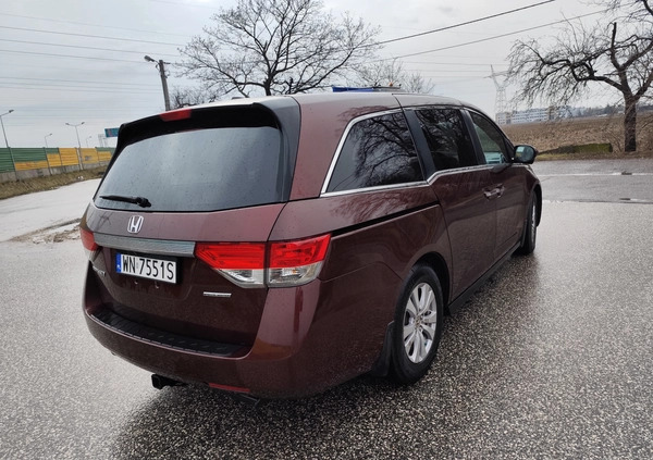 Honda Odyssey cena 76500 przebieg: 155000, rok produkcji 2016 z Warszawa małe 211